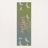 Yoga Mat zum zweiten Mal Jubiläum der Baumwolle Yogamatte (Rückseite)