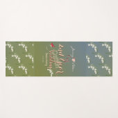 Yoga Mat zum zweiten Mal Jubiläum der Baumwolle Yogamatte (Vorderseite (Horizontal))