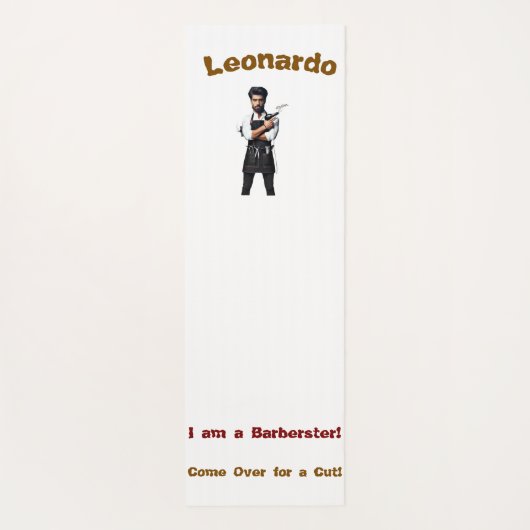 Yoga Mats & Fitness Gear Barber Theme Yogamatte (Rückseite)