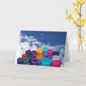 Yoga Mats Karte (Gelbe Blume)