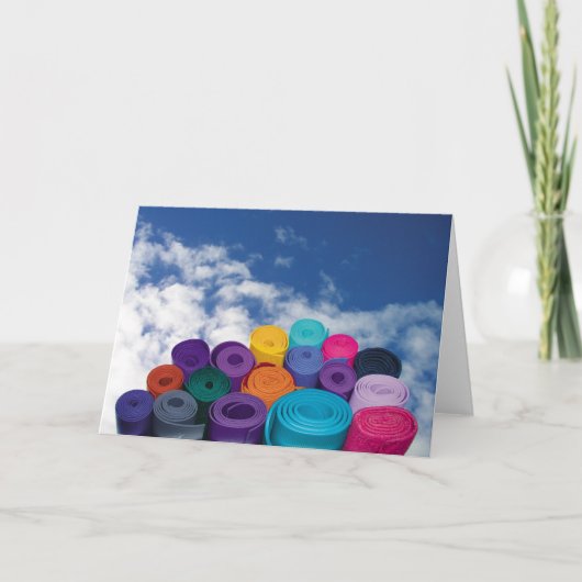Yoga Mats Karte (Vorderseite)