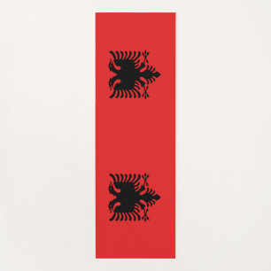 Yoga Mats mit Flagge Albaniens Yogamatte