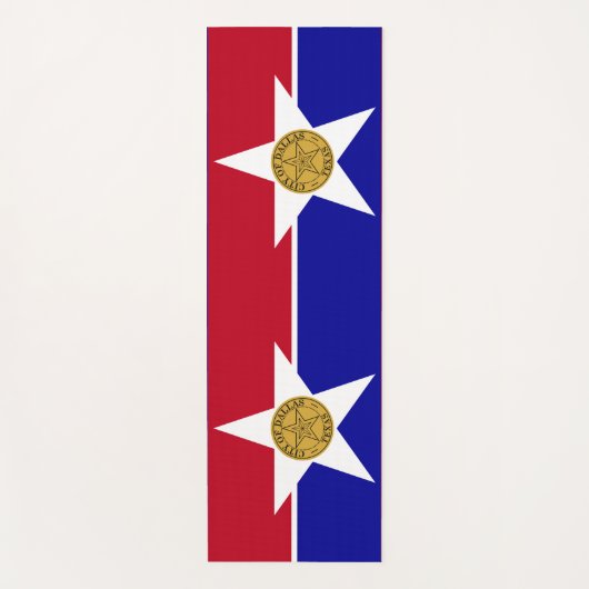 Yoga Mats mit Flagge von Dallas, USA Yogamatte (Vorderseite)