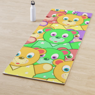 Yoga Mats Yoga Colorful Teddy Bears Yogamatte