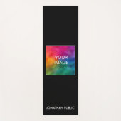 Yoga Matt Fitness Name Template Hinzufügen Bild Yogamatte (Vorderseite)