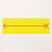 Yoga-Matte aus Gelb und Rotem Pfeil Yogamatte (Vorderseite (Horizontal))