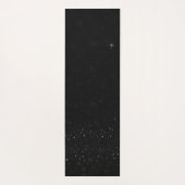 Yoga-Matte für Black Glitzer mit benutzerdefiniert Yogamatte (Rückseite)