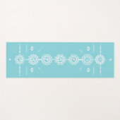 Yoga matte guide 7 Chakras blaues Design (Vorderseite (Horizontal))