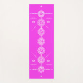  Yoga Matte Guide 7 chakras rosa Design (Vorderseite)