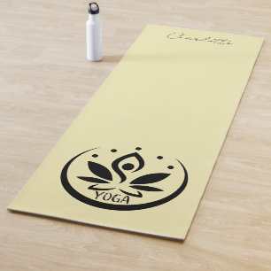 YOGA-Matte, Hübsch, blassgelb Yogamatte