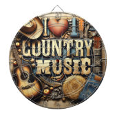 Yoga-Matte mit Country-Musik. Dartscheibe (vorne)