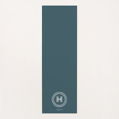 Yoga-Matte | Modernes einfaches Monogramm Yogamatte (Vorderseite)