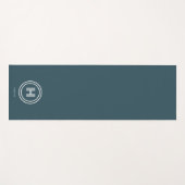 Yoga-Matte | Modernes einfaches Monogramm Yogamatte (Vorderseite (Horizontal))