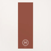 Yoga-Matte | Modernes einfaches Monogramm Yogamatte (Vorderseite)