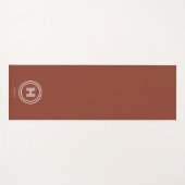 Yoga-Matte | Modernes einfaches Monogramm Yogamatte (Vorderseite (Horizontal))