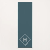 Yoga-Matte | Modernes geometrisches Monogramm Anfa Yogamatte (Vorderseite)