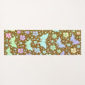 Yoga, Matte, Muster, farbig, Sport, Spiel, Gold, Yogamatte (Rückseite (Horizontal))