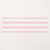 Yoga-Matten Rosa & Weiß gestreift Yogamatte (Vorderseite (Horizontal))