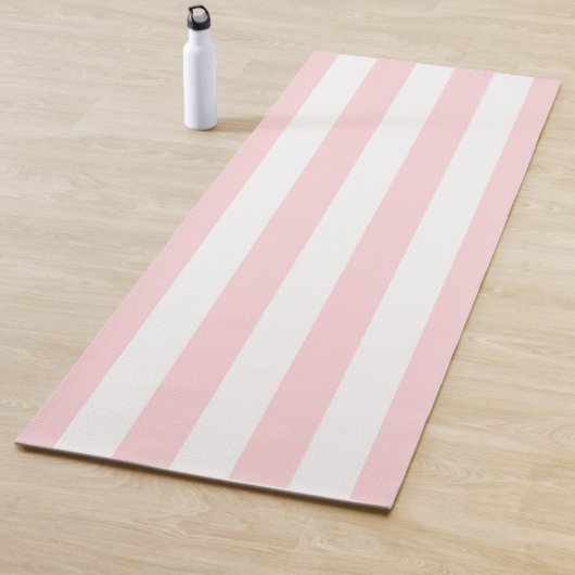 Yoga-Matten Rosa & Weiß gestreift Yogamatte (Beispiel)