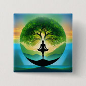 Yoga-Mediation Button (Vorderseite)