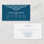 Yoga Mediation Class Pass Aquamarin Handrawn Manda Treuekarte (Vorne/Hinten)