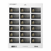 Yoga Mediation Instructor Adressaufkleber (Vorne)