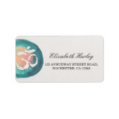 Yoga Mediation Instructor Adressaufkleber (Vorne)