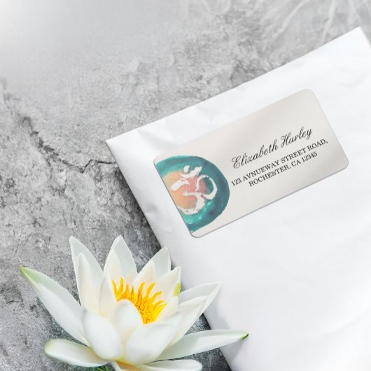 Yoga Mediation Instructor Adressaufkleber