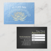 Yoga Mediation Instructor Class Pass Loyalität Treuekarte (Vorne/Hinten)