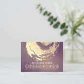 Yoga Mediation Instructor Class Pass Loyalty Card Terminkarte (Stehend Vorderseite)