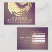Yoga Mediation Instructor Class Pass Loyalty Card Terminkarte (Vorne/Hinten)