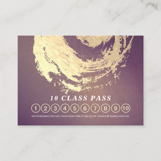 Yoga Mediation Instructor Class Pass Loyalty Card Terminkarte (Vorderseite)