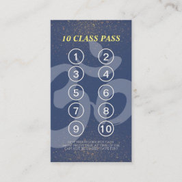 Yoga Mediation Instructor Class Pass Loyalty Card Treuekarte