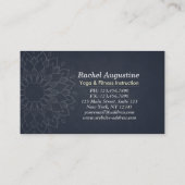 Yoga Mediation Instructor Class Pass Loyalty Card Treuekarte (Rückseite)