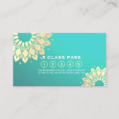Yoga Mediation Instructor Class Pass Loyalty Card Treuekarte (Vorderseite)