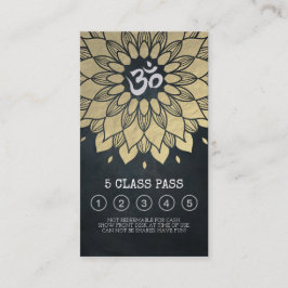 Yoga Mediation Instructor Class Pass Loyalty Card Treuekarte
