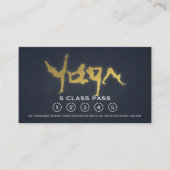 Yoga Mediation Instructor Class Pass Loyalty Card Treuekarte (Vorderseite)