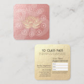 Yoga Mediation Instructor Class Pass Loyalty Card Treuekarte (Vorne/Hinten)