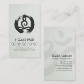 Yoga Mediation Instructor Class Pass Loyalty Card Treuekarte (Vorne/Hinten)