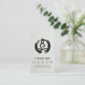 Yoga Mediation Instructor Class Pass Loyalty Card Treuekarte (Stehend Vorderseite)