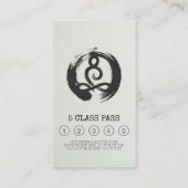 Yoga Mediation Instructor Class Pass Loyalty Card Treuekarte (Vorderseite)
