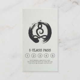Yoga Mediation Instructor Class Pass Loyalty Card Treuekarte