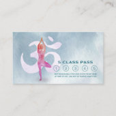 Yoga Mediation Instructor Class Pass Loyalty Card Treuekarte (Vorderseite)