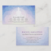 Yoga Mediation Instructor Class Pass Loyalty Card Treuekarte (Vorne/Hinten)