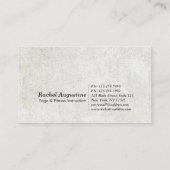 Yoga Mediation Instructor Class Pass Loyalty Card Treuekarte (Rückseite)