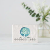 Yoga Mediation Instructor Class Pass Loyalty Card Treuekarte (Stehend Vorderseite)