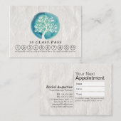 Yoga Mediation Instructor Class Pass Loyalty Card Treuekarte (Vorne/Hinten)