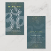 Yoga Mediation Instructor Class Pass Loyalty Card Treuekarte (Vorne/Hinten)