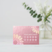 Yoga Mediation Instructor Class Pass Loyalty Card Treuekarte (Stehend Vorderseite)