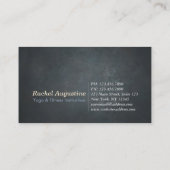 Yoga Mediation Instructor Class Pass Loyalty Card Treuekarte (Rückseite)